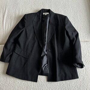 En Avance Women's Black Suit Jacket Size 14 | Classic Blazer